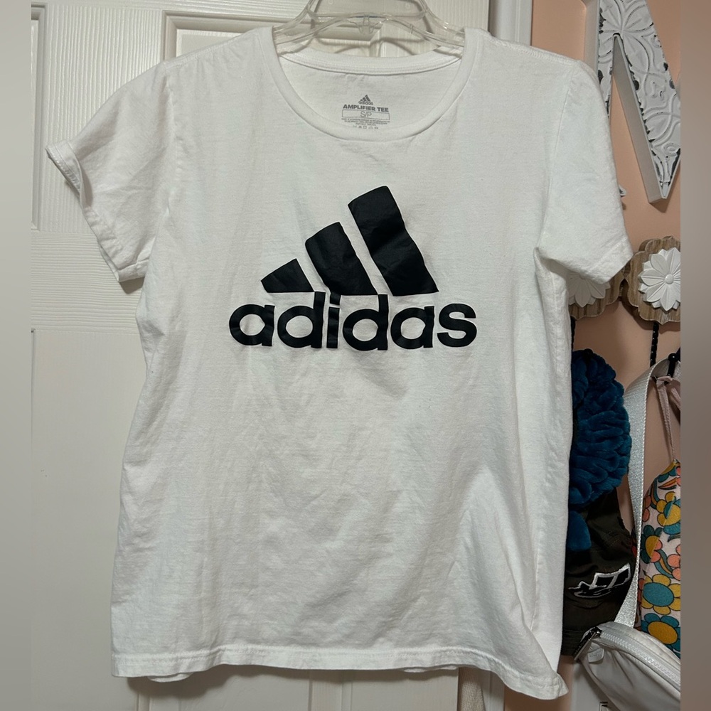 Women’s White Adidas Tshirt